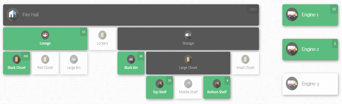 Inventory map for fire station by CyberStockroom