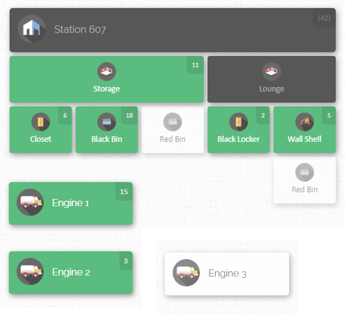 Inventory map for fire station by CyberStockroom